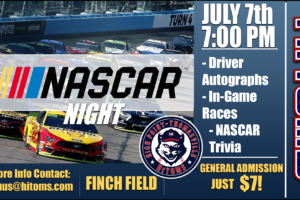 Wednesday Night is NASCAR Night at Finch Field!
