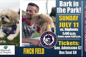 Tonight is Bark in the Park at Finch Field!