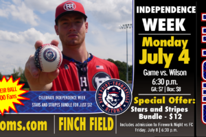 July 4th at the Ballpark. HiToms take on Wilson on Independence day showdown