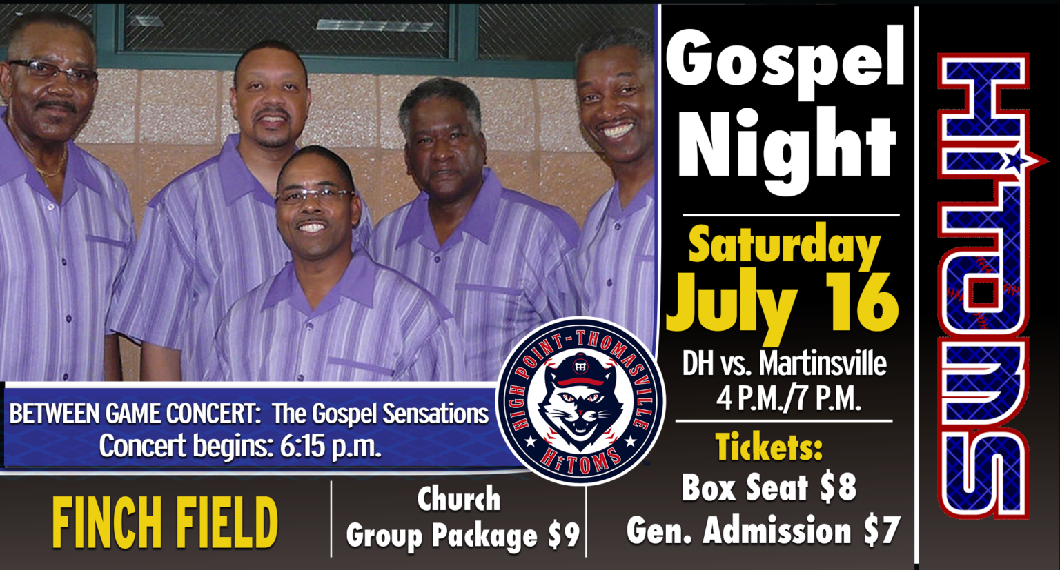 Gospel Night with the Gospel Sensations July 16th