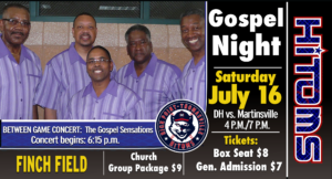 Gospel Night with the Gospel Sensations – July 16th