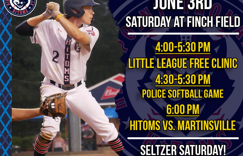 Saturday, June 3rd Schedule at Finch Field!