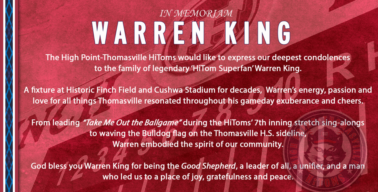 HiTom Fan Warren King Passes Away