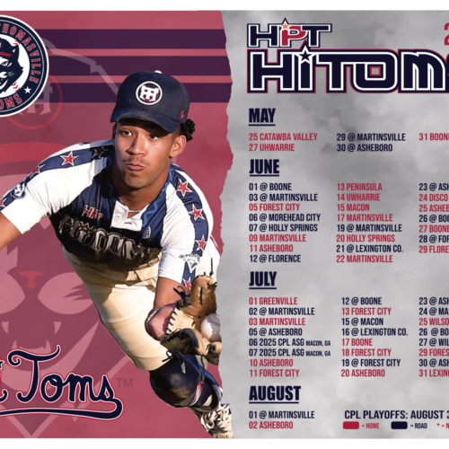 2025 Summer Schedule Released! HiToms Celebrate Finch Field’s 90th year with an exciting calendar of games and events