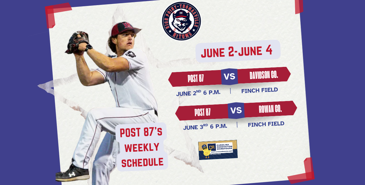 Post 87’s Weekly Schedule June 2nd-June 4th