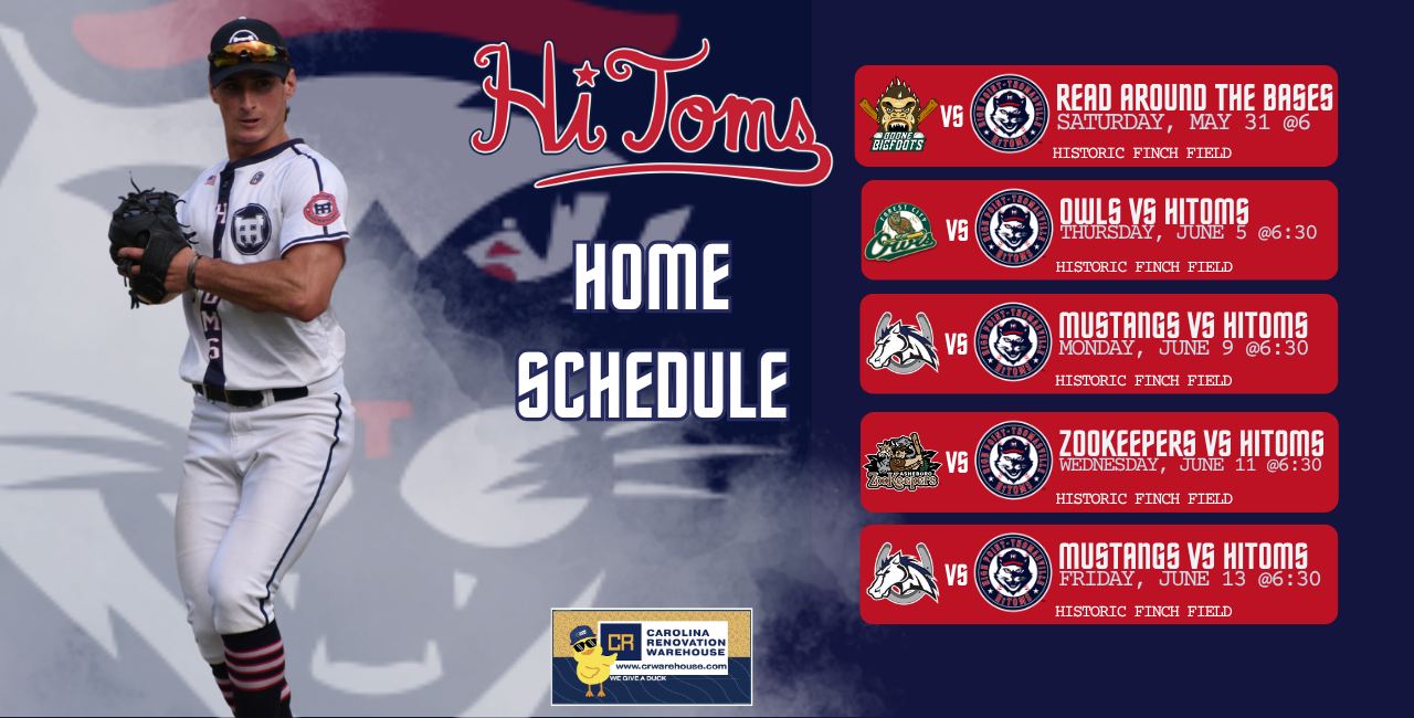 HiToms 2025 Home Schedule