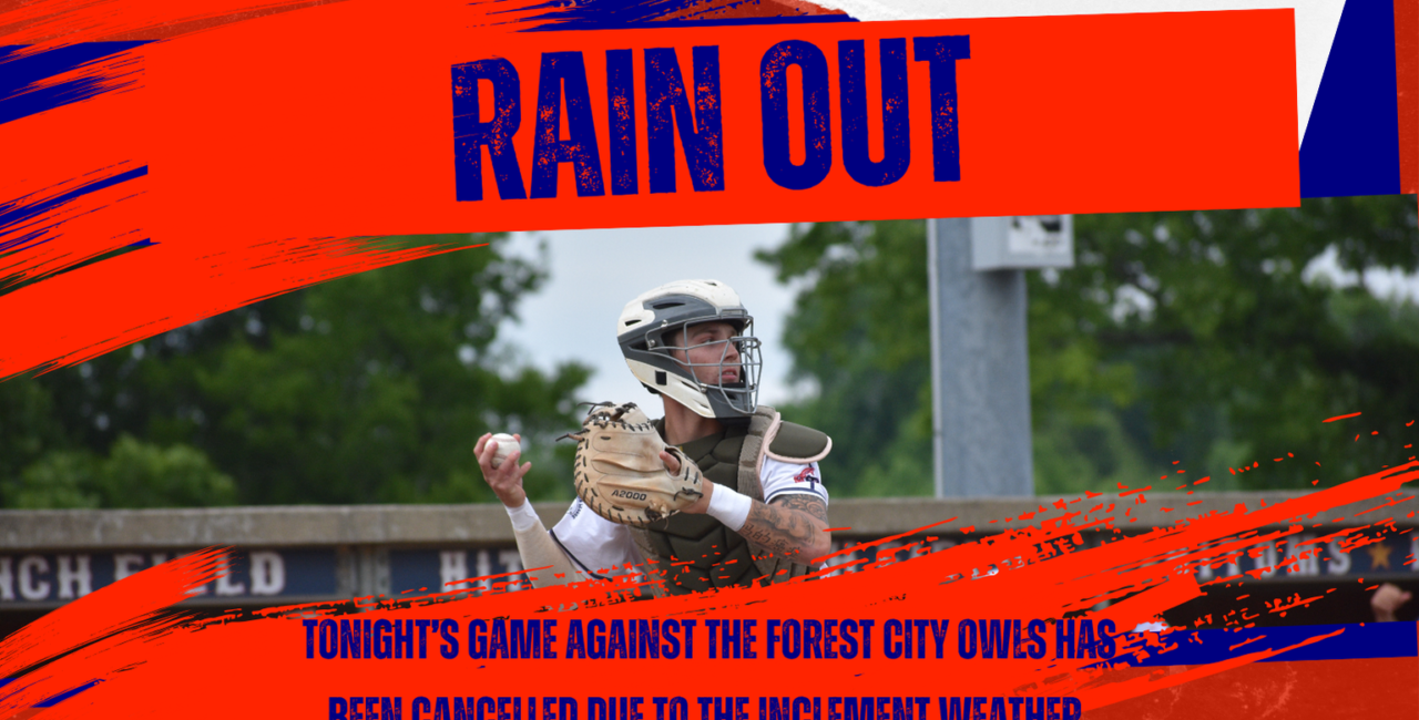 Tonights Game Against Forest City Cancelled Due to Inclement Weather