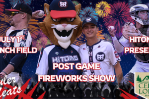 Join Us For Post Game Fireworks July 1st At Finch Field!