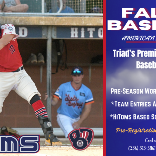 24th Annual Fall High School League: Register For the Triad’s Best High School Fall League at Historic Finch Field