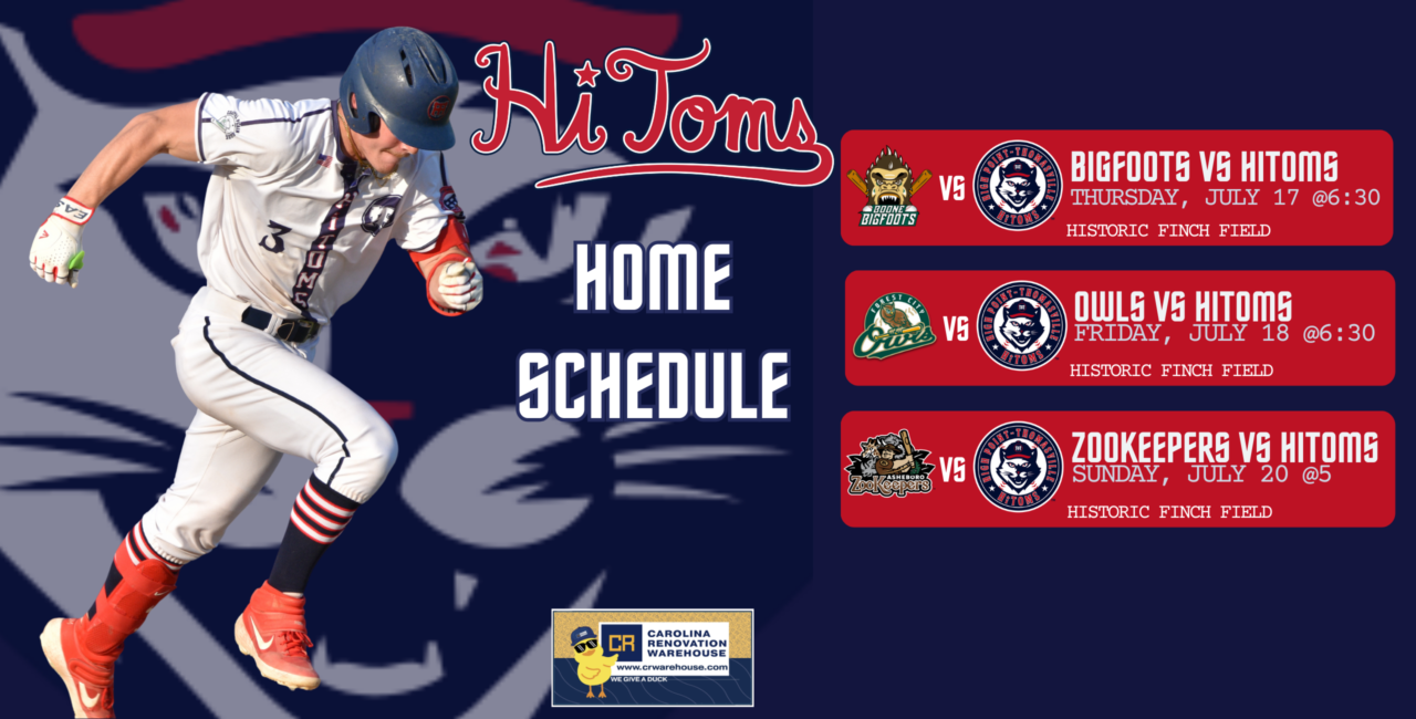 HiToms Weekly Schedule – July 17-20