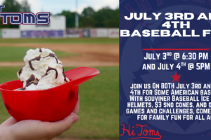 Independence Day Fun at Finch Field on July 3rd at 6:30 and July 4th at 5!