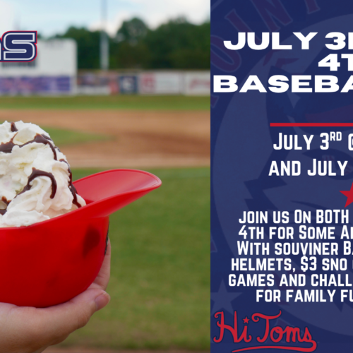 Independence Day Fun at Finch Field on July 3rd at 6:30 and July 4th at 5!