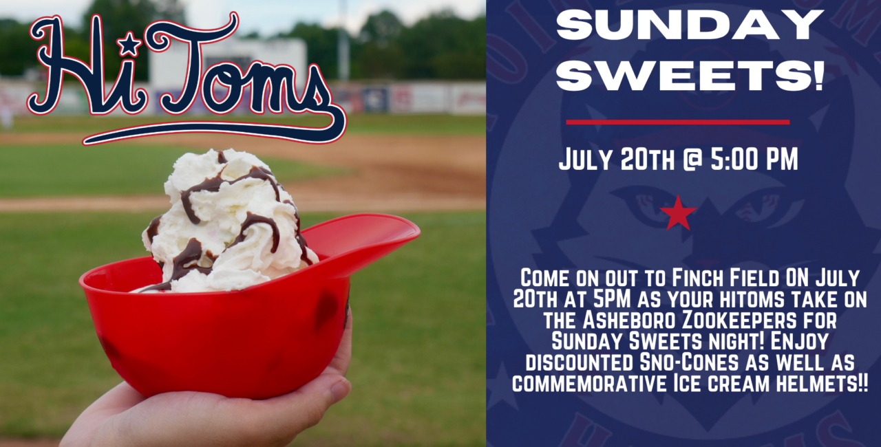 Join Us For Sunday Sweets Night At Finch Field TONIGHT!