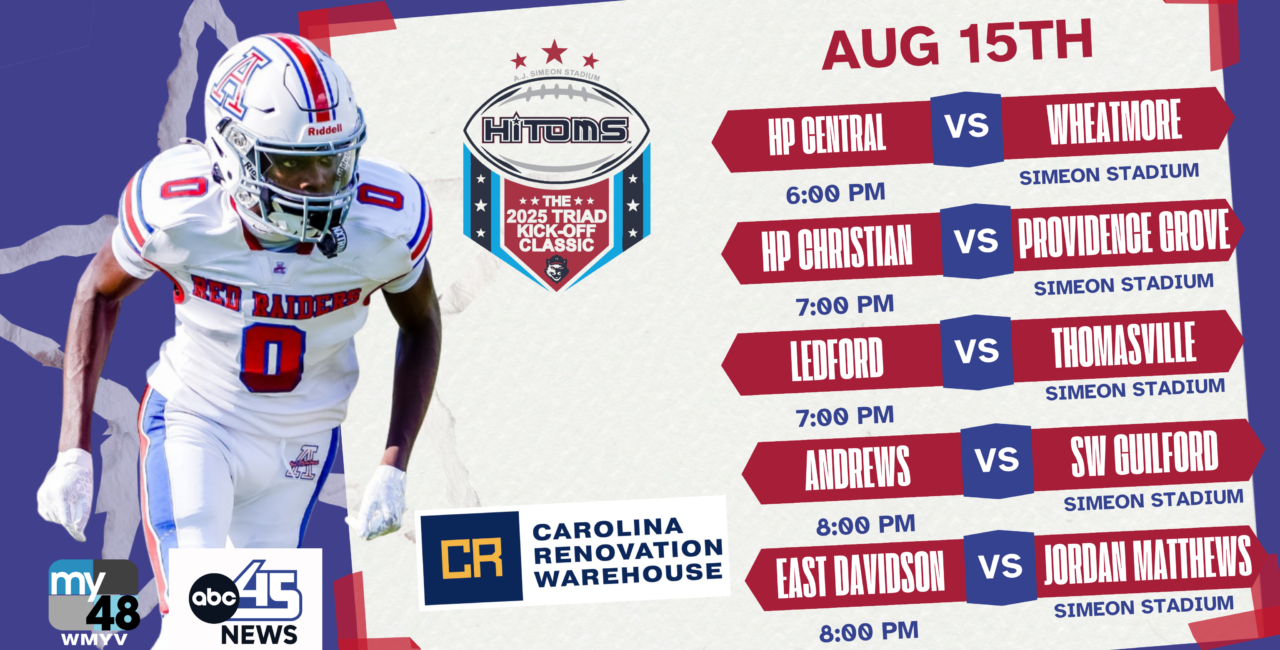 HiToms Kickoff Classic Schedule Set for Friday, August 15th
