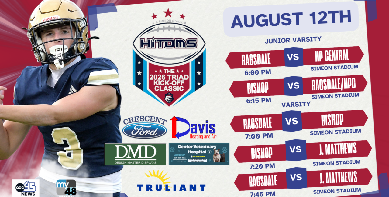 HiToms Triad Kick-Off Classic Starts Wednesday August 12th