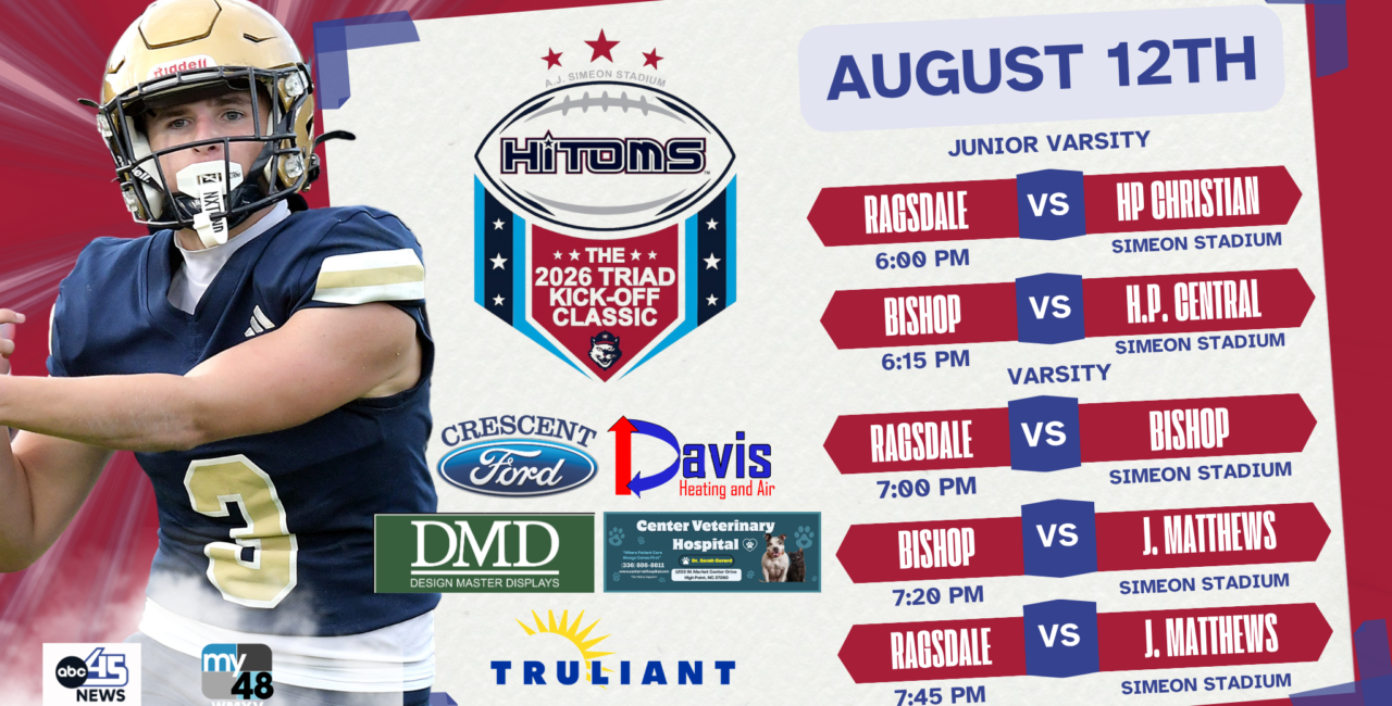 HiToms Triad Kick-Off Classic Starts Wednesday August 12th